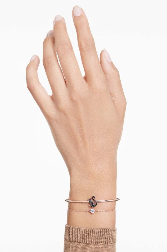 Swarovski bransoletka Swan 5688248 złoty