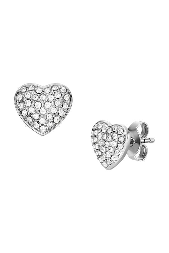 Fossil orecchini Sadie Glitz Heart JF04676040 argento AA00