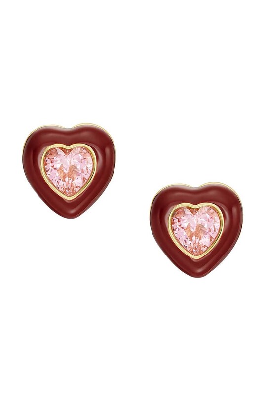 Сережки Fossil циркон красный JA7228710