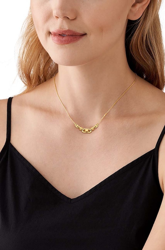 Аксессуары Серебряное колье с позолотой Michael Kors MKC170800710 золотой