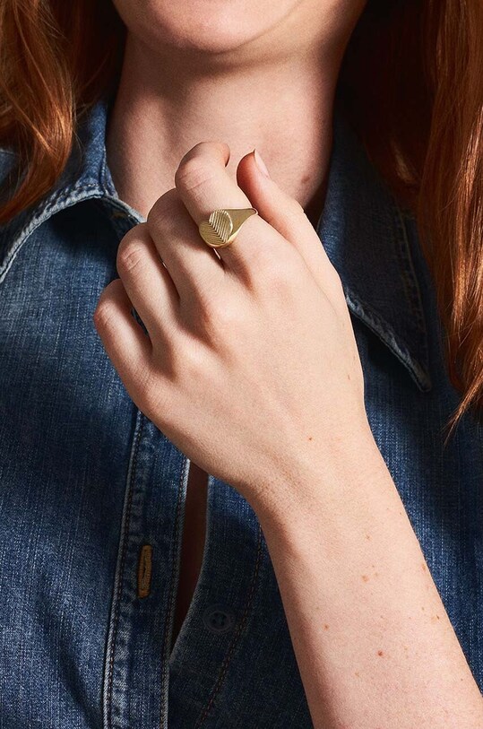 Перстень Fossil JF046557105 золотий