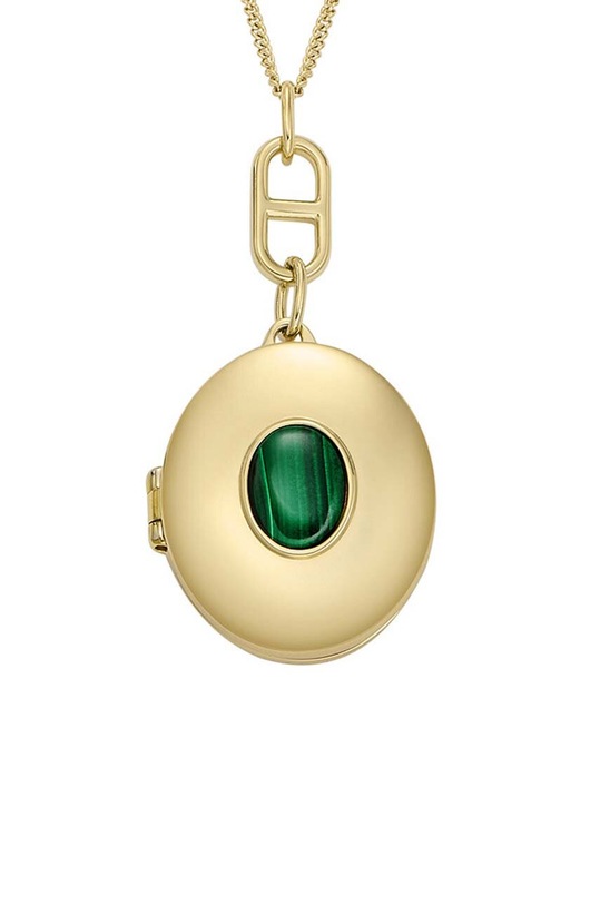 Fossil colier piatră naturală aur JF04711710