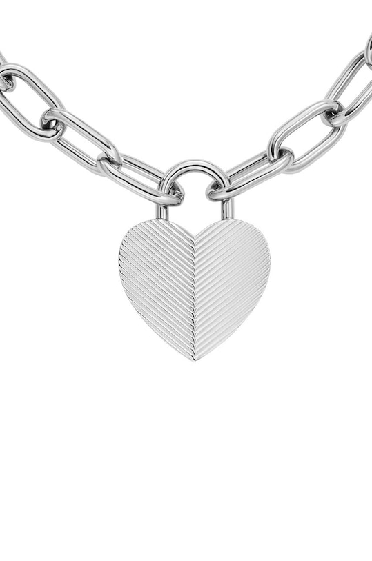 Fossil colier JF04657040 argintiu AA00