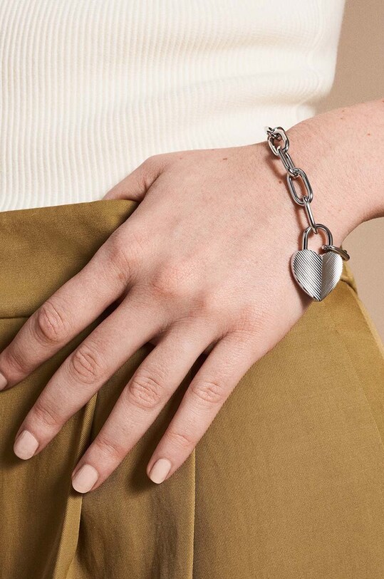 Браслет Fossil JF04659040 срібний