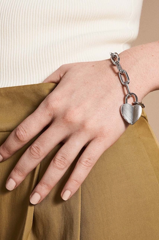 Браслет Fossil JF04659040 срібний