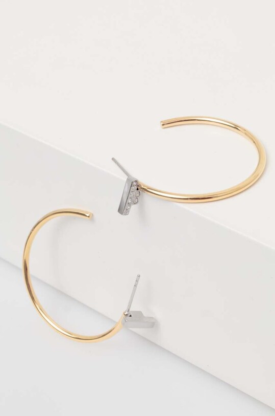Сережки Trussardi циркон золотий TJAXC31