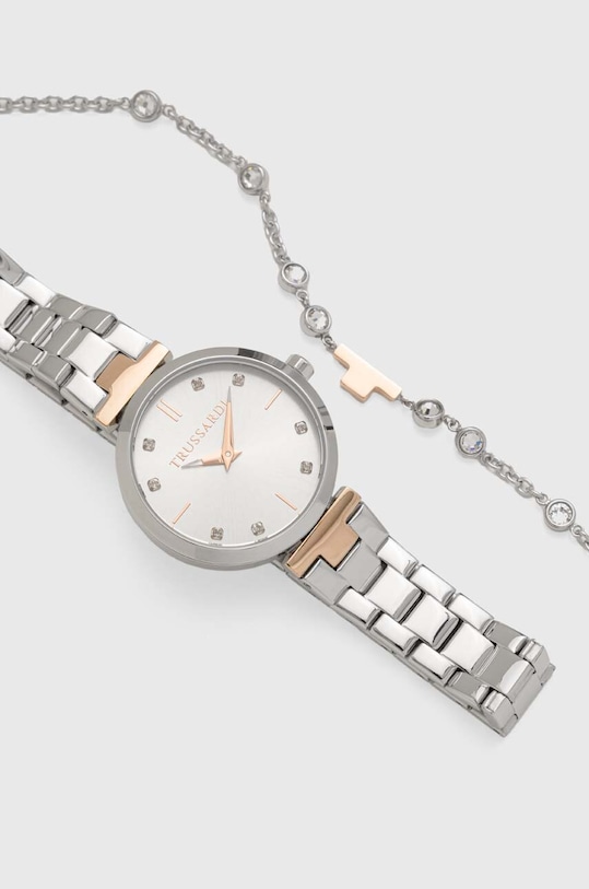 Trussardi orologio e bracciale argento R2453164508