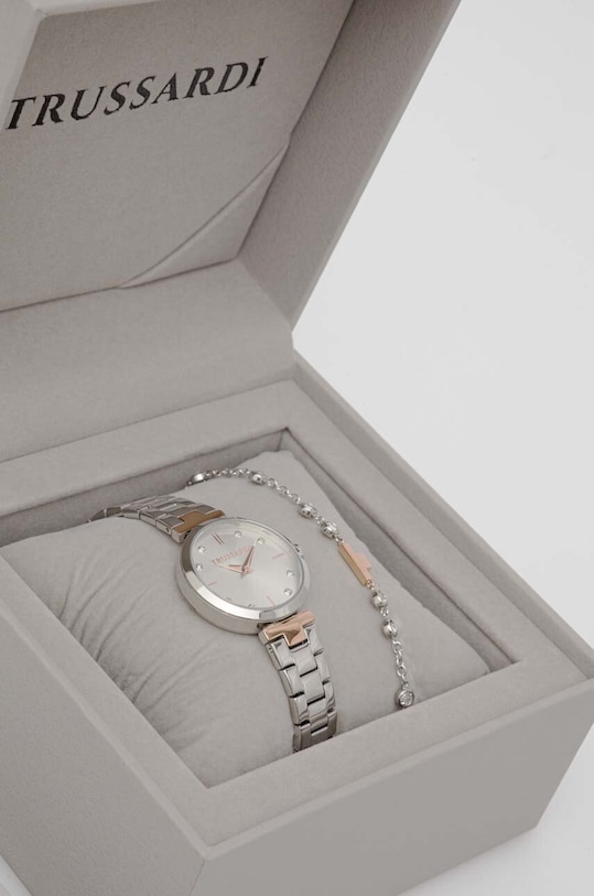 Accessori Trussardi orologio e bracciale R2453164508 argento
