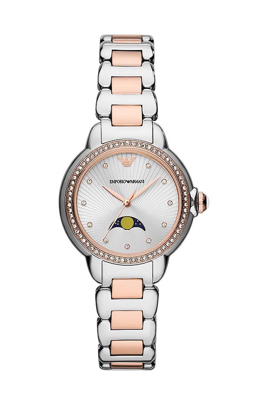 Hodinky Emporio Armani strieborná AR11567