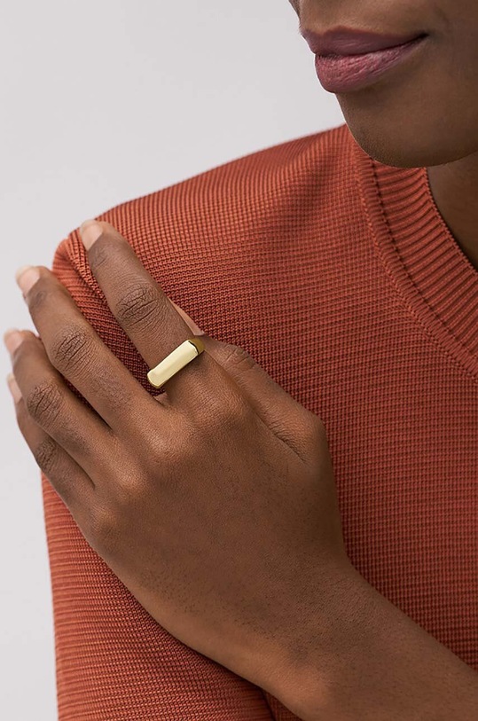 Перстень Fossil JF04586710 золотий