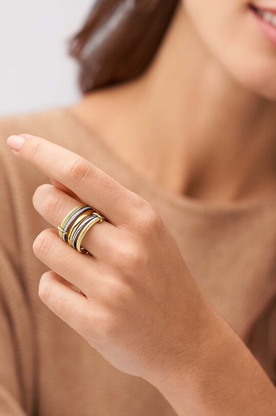 Fossil inel JF04592998 aur