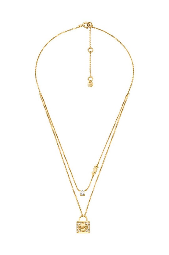 Michael Kors naszyjnik ze srebra pokrytego złotem MKC1630AN710 złoty AA00