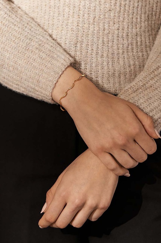 Akcesoria Skagen bransoletka Kariana Waves SKJ1786710 złoty