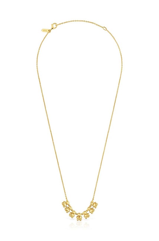 Tous naszyjnik ze srebra pokrytego złotem Bold Bear 1004195100 złoty AA00