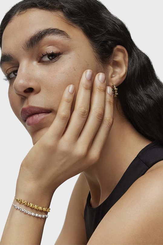 Pozlacený stříbrný náramek Tous Bold Bear 1004212000