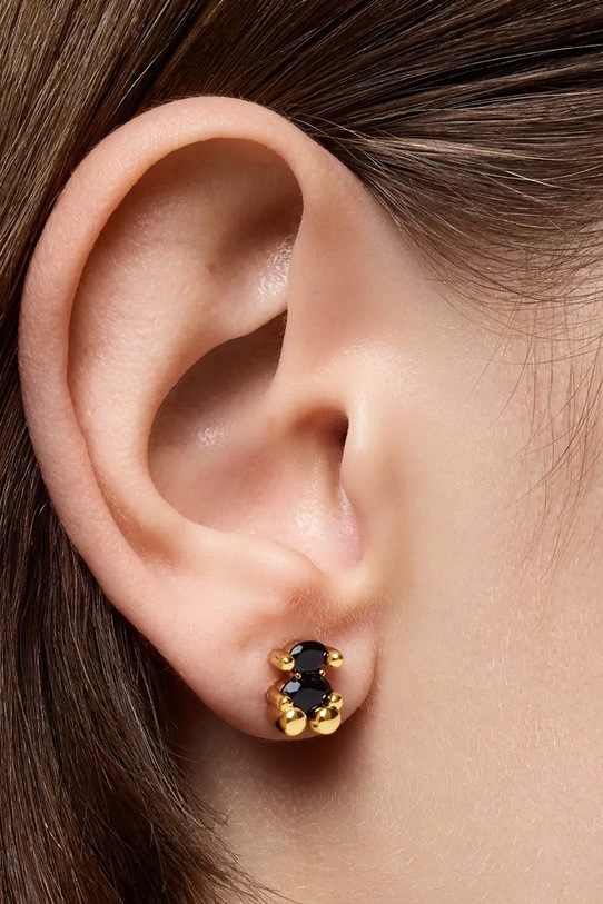 Uhani iz srebra prevlečenega z zlatom Tous Bold Bear Gem 1004226800