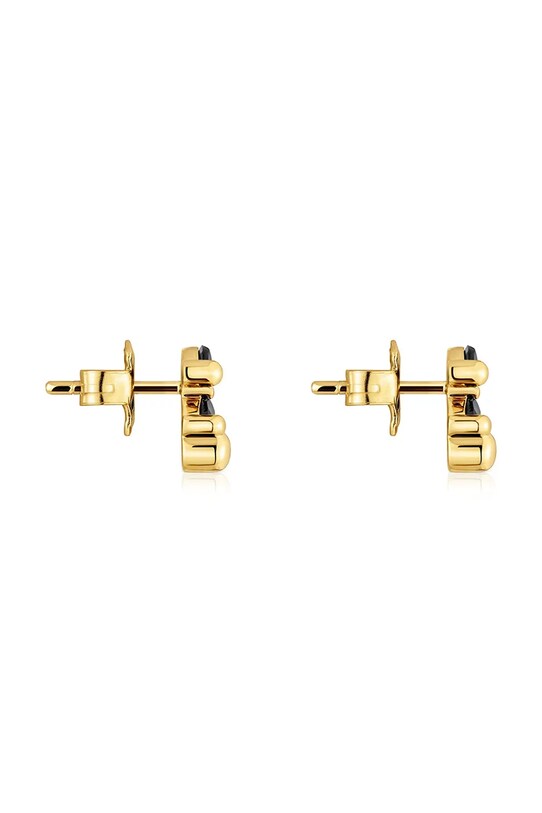 Strieborné pozlátené náušnice Tous Bold Bear Gem 1004226800 strieborná AA00