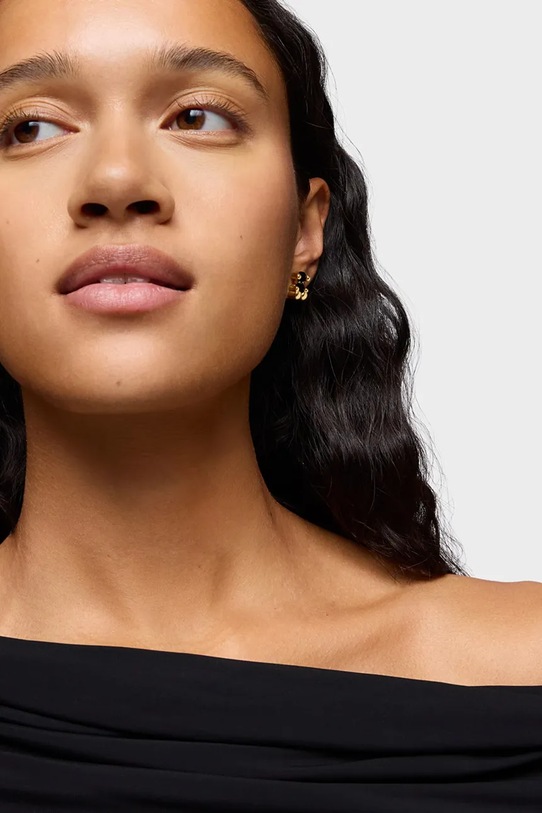 Uhani iz srebra prevlečenega z zlatom Tous Bold Bear Gem 1004226700 zlata