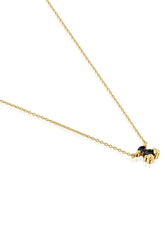 Аксессуары Серебряное колье с позолотой Tous Bold Bear Gem 1004225700 серебрянный