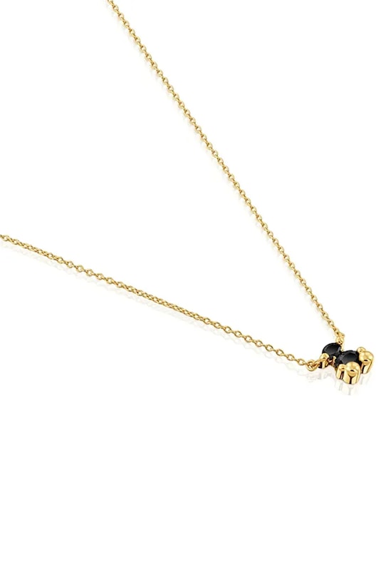 Accesorii Tous colier din argint placat cu aur Bold Bear Gem 1004225700 argintiu