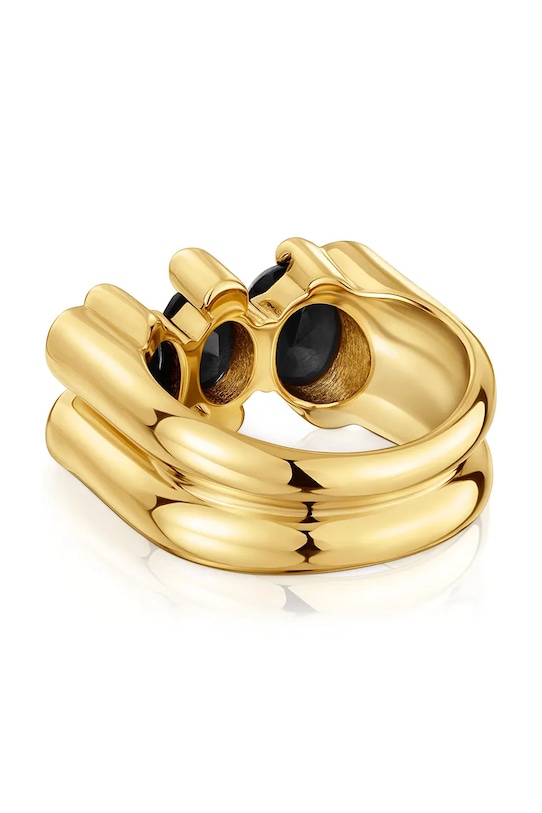 Accesorii Tous inel de argint placat cu aur 12 Bold Bear Gem 1004228212 argintiu