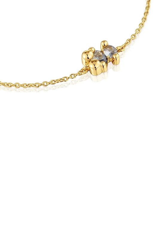 Akcesoria Tous bransoletka ze srebra pokrytego złotem Bold Bear Lab 1004253700 srebrny