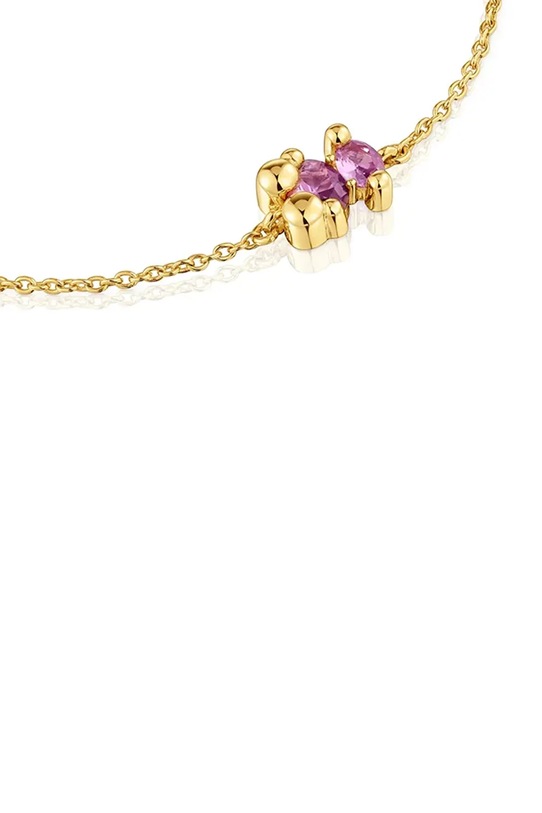 Dodatki Zapestnica iz srebra prevlečenega z zlatom Tous Bold Bear Lab 1004253800 zlata