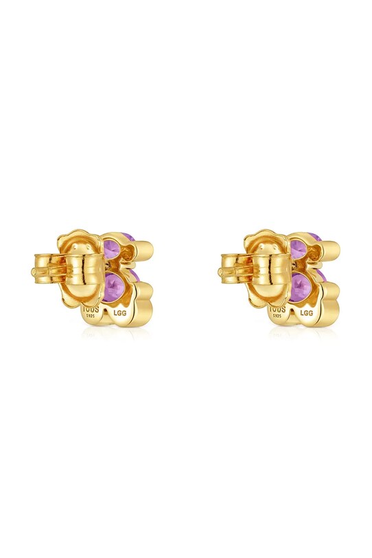 Accesorii Tous cercei din argint placat cu aur Bold Bear Lab 1004255300 argintiu