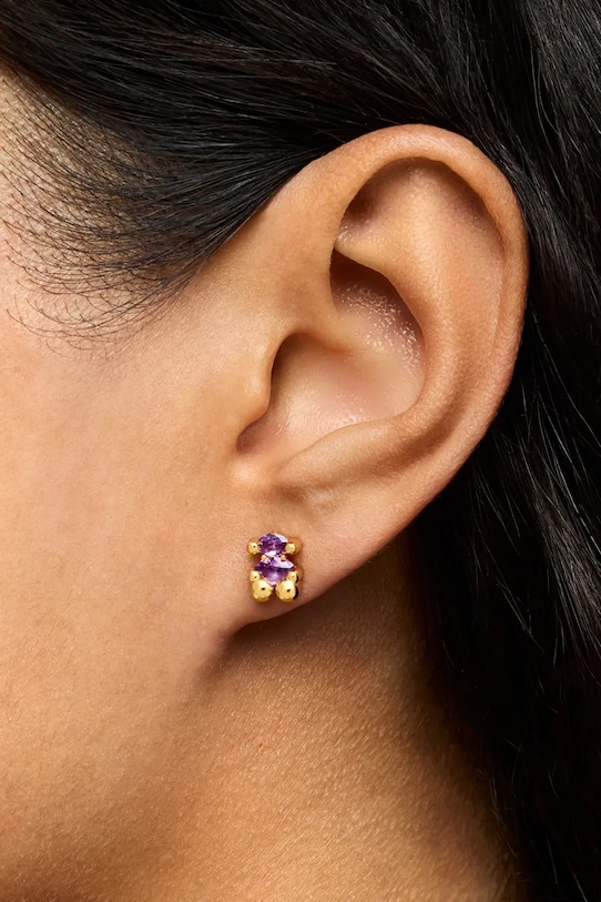 Серебряные серьги с позолотой Tous Bold Bear Lab 1004255300 серебрянный