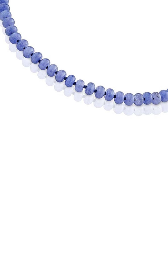 Κολιέ με φυσικές πέτρες Tous Hold Oval 1004218500 μωβ AA00