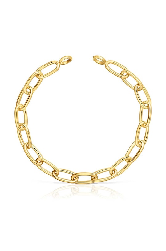 Tous brățară din argint placată cu aur Hold Oval placat cu aur aur 1004227700