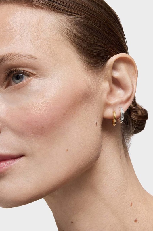 Strieborné pozlátené náušnice Tous 1950 1004243500 zlatá