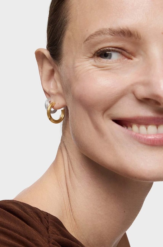 Strieborné pozlátené náušnice Tous 1950 1004243600 zlatá