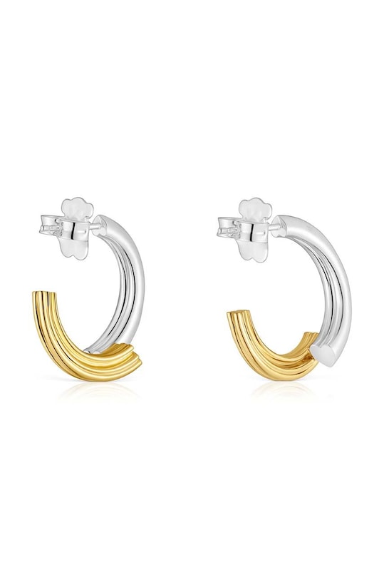 Аксесуари Срібні сережки з позолотою Tous 1950 1004242600 золотий