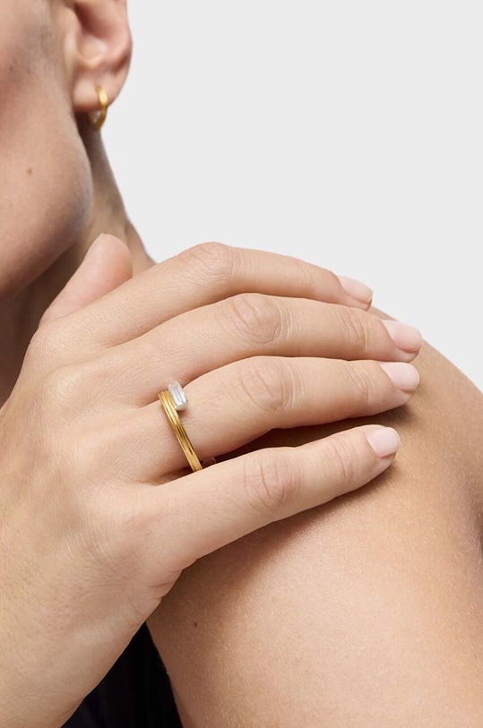 Tous inel de argint placat cu aur 1950 aur 1004243412