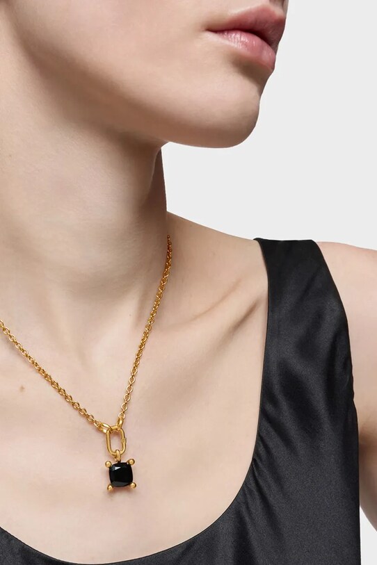 Tous pandantiv din argint placat cu aur Color Black 1004234900 argintiu