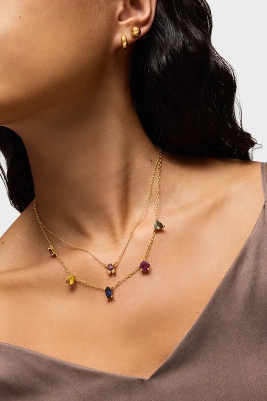 Tous colier din argint placat cu aur Color Lab argintiu 1004249200