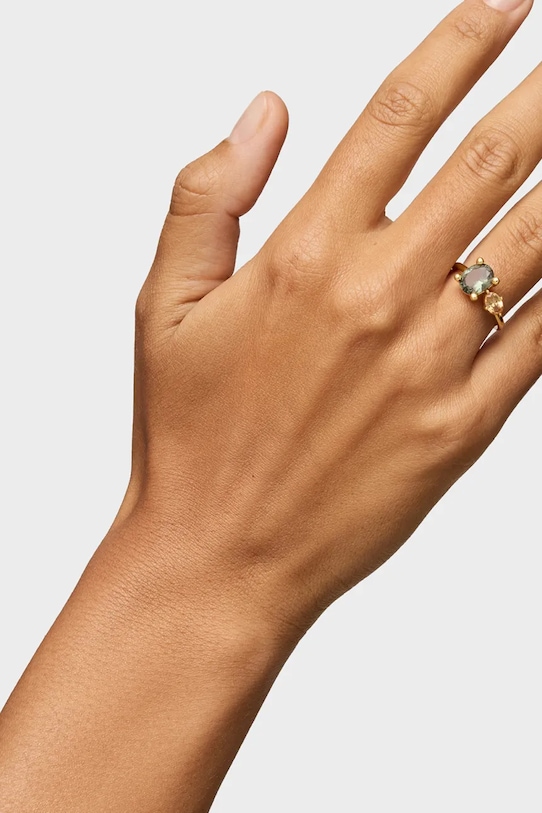 Позлатен сребърен пръстен Tous 12 Color Lab 1004251412