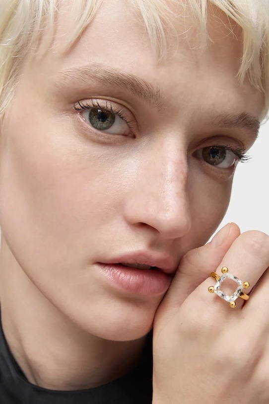 Tous pierścionek ze srebra pokrytego złotem 12 Color złoty 1004236712