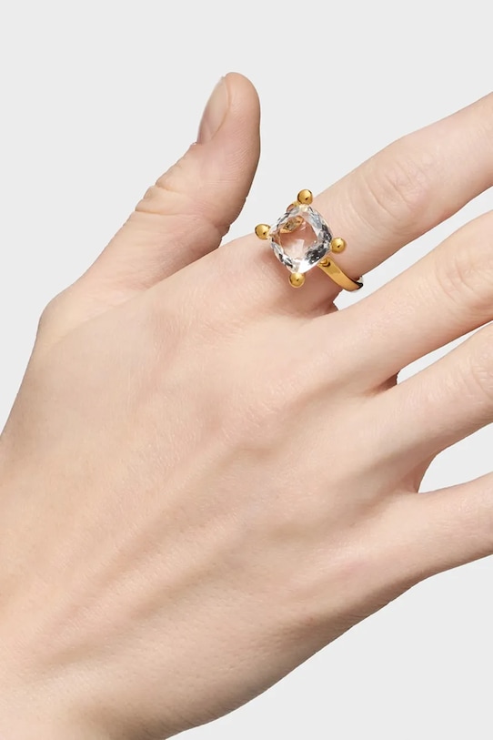 Tous pierścionek ze srebra pokrytego złotem 12 Color 1004236712