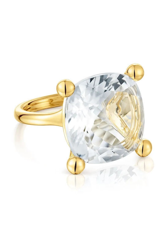 Срібний перстень з позолотою Tous 12 Color 1004236412 золотий AA00