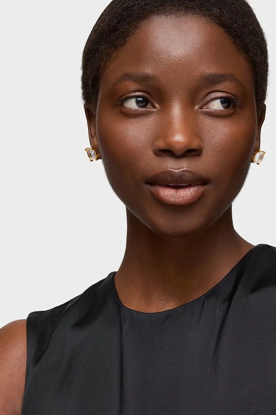 Uhani iz srebra prevlečenega z zlatom Tous Color White zlata 1004223000