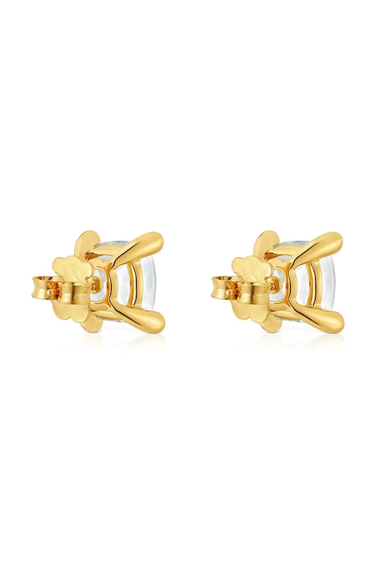 Dodatki Uhani iz srebra prevlečenega z zlatom Tous Color White 1004223000 srebrna