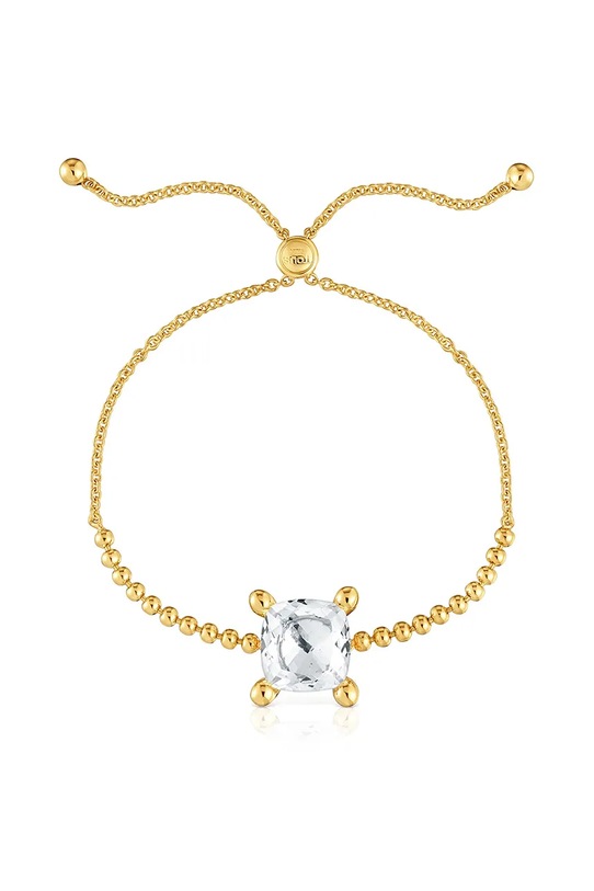 Zapestnica iz srebra prevlečenega z zlatom Tous Color White srebro zlata 1004235400