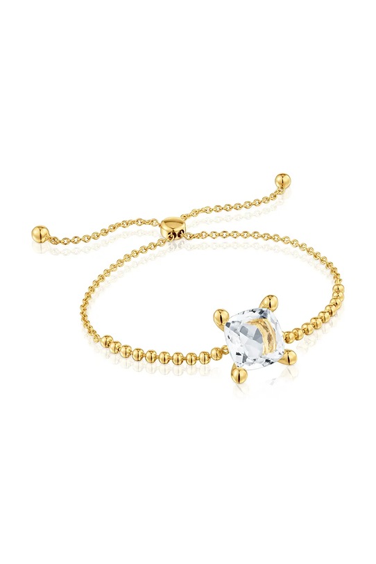 Zapestnica iz srebra prevlečenega z zlatom Tous Color White 1004235400 zlata AA00