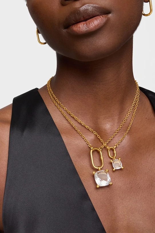 Tous aranyozott ezüst medál Color White 1004235000