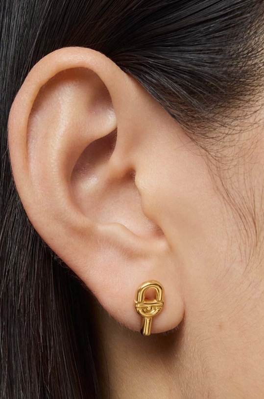 Stříbrné pozlacené náušnice Tous Manifesto 1004223100