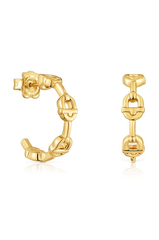 Tous kolczyki ze srebra pokrytego złotem Manifesto pozłacane złoty 1004222100