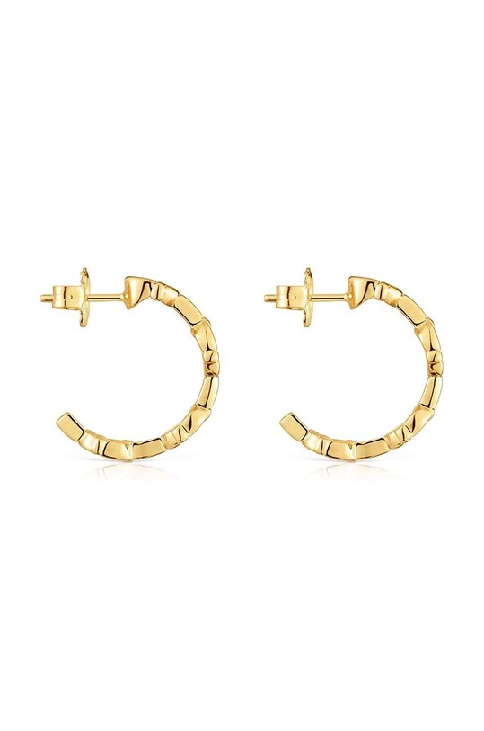 Tous kolczyki ze srebra pokrytego złotem Manifesto 1004222100 złoty AA00