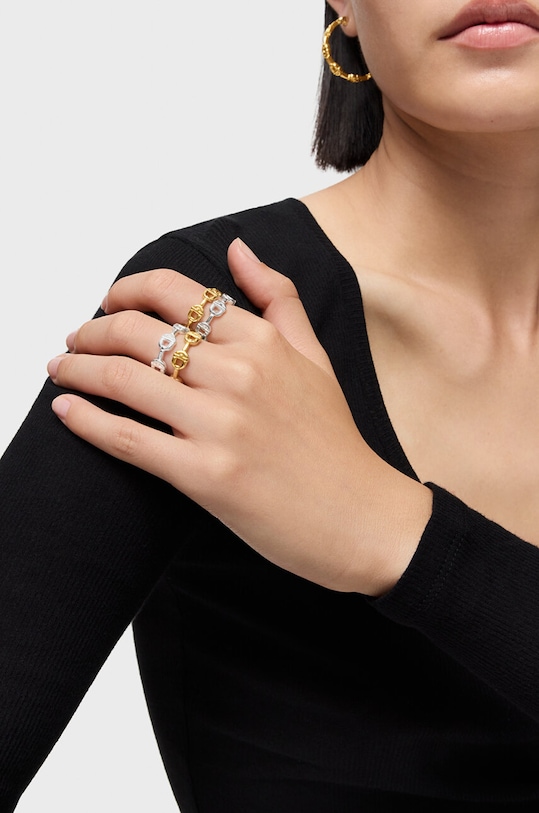 Tous inel de argint placat cu aur Manifesto aur 1004223812